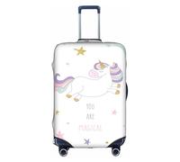 jingong You are Magical Print Elastic Luggage Suitcase Covers Adult Luggage Protector Travel Suitcase Protective Cover