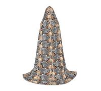 jingong Zebra and Giraffe print Hooded cape, suitable for Halloween costumes, role-playing, and Christmas family photos
