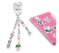 JINGSEN Charm Chains for Kindle,Cute E-Reader Phone Charm Bracelets Accessories Gift for Reader Booklovers Women,Charms Compatible for Kindle,E-Reader,Phone, Epoxy, No Gemstone