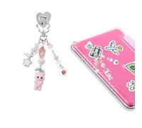 JINGSEN Charm Chains for Kindle,Cute E-Reader Phone Charm Bracelets Accessories Gift for Reader Booklovers Women,Charms Compatible for Kindle,E-Reader,Phone, 1, Epoxy, No Gemstone