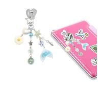 JINGSEN Charm Chains for Kindle,Cute E-Reader Phone Charm Bracelets Accessories Gift for Reader Booklovers Women,Charms Compatible for Kindle,E-Reader,Phone, 1, Epoxy, No Gemstone