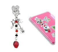 JINGSEN Charm Chains for Kindle,Cute E-Reader Phone Charm Bracelets Accessories Gift for Reader Booklovers Women,Charms Compatible for Kindle,E-Reader,Phone, Epoxy, No Gemstone
