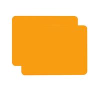 JingU Silicone Orange Baking Mat, 40x30cm - Non Stick & Soft Silicone Mat Placemats For Baby & Kids (2 Pieces)
