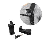 JINGXIN Backpack Strap Mount for GoPro, 360° Rotatable Shoulder Hat Quick Clip Mounts Compatible with Hero 12 11 10 9 8 7 6 5 Session 3+ 3 2 1 DJI and Similar Action Cameras