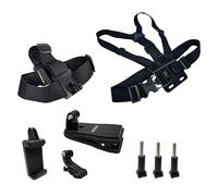 JINGXIN Chest Backpack Strap Head Mount Harness Chesty Body Breathable Material for GoPro Hero 12, 11, 10, 9, 8, 7, 6, 5, 4, Session, 3+, 3, 2, 1, Max, Hero (2018), AKASO, DJI Osmo Action Cameras