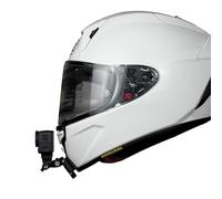 JINGXIN Chin Attachment Specially for Helmet Shoei X15, Set with Self-Adhesive Helmet Mounts with Buckle Attachment, Suitable for GoPro Hero 13 12 11 10 Max 9 8 7 6 5 Session DJI Osmo Action Cameras