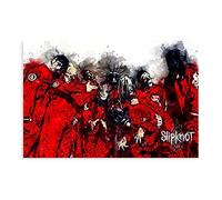 JINGXIU Metal Orchestra Slipknot Canvas Poster Bedroom Decor Sports Landscape Office Room Decor Gift 24×36inch(60×90cm) Unframe:1