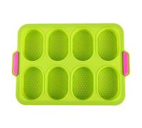JINGYAN Baking Tools Bread Cake Baking Tray Mold, Non-Stick Porous, DIY Tools(Green)