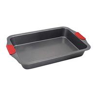 JINGYAN Baking Tools Silicone Binaural Baking Tray, Non-Stick Rectangular Cake Handle, Oven Tool