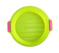JINGYAN Baking Tools Silicone Cake Baking Pan Bread Mold, Non-Stick Round Pie Pizza Toast, Pastry Decoration Tool Tray(Green)