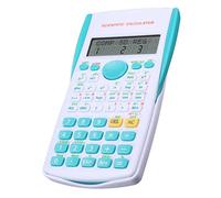 JINGYAN Basic Calculators Portable Multifunctional cientifica for Mathematics Teaching Students Function Display Calculator(Sky Blue)