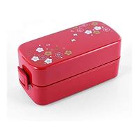 JINGYAN Bento Box Single-Deck Japanese-Style Lunch Box, Microwave Oven, Separate with Cutlery and Bag for Students and Adults,Bento-Styled Solution Offers Durable