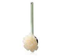 JINGYAN Body Brushes Bathroom Long Handle Back Brush Double Sided Shower Fine Sponge Body Scrubber Skin Exfoliating Bath(Green)