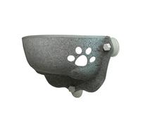 JINGYAN Cat hammocks Cat Hammock Bed Window Pod Lounger Suction Cups Warm For Pet Rest House Soft And Comfortable Ferret Cage(Light Grey)