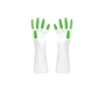 JINGYAN Cleaning Gloves Kitchen Gloves, Waterproof Rubber, Cleaning Tools(Green)