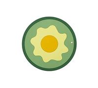 JINGYAN Coasters PVC Coasters Mat Pad Drink Placemat Tableware Home Decoration Modern Table Kitchen Accessories(GREEN S)