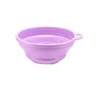 JINGYAN Collapsible washing up Bowls Household Folding Wash Basins Portable Round Multipurpose Collapsible Water Bucket Clean Washbasin for Travel(Purple)