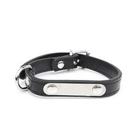 JINGYAN Collars Custom Pet Collar Anti-lost PU Leather Personalized Small Medium Dog Collar For Cat Puppy Carving Name