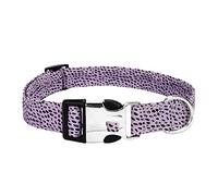 JINGYAN Collars Customized Dog Collar DIY Name Pet Collar Engraved ID Tag Nameplate for Small Medium Large Dogs(Purple,M)