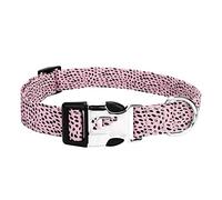 JINGYAN Collars Customized Dog Collar DIY Name Pet Collar Engraved ID Tag Nameplate for Small Medium Large Dogs(Pink,M)