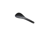 JINGYAN Cooking Spoons Non Stick Plastic Spoon for Rice, Long Pan, Kitchen Spatula, Black and White Tablespoon, Utensil, Table Tools(Style2)