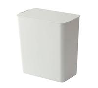 JINGYAN Desk Bins Desktop garbage storage box mini home office with cover unclassified trash can small ultra-thin plastic with
