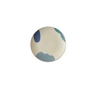 JINGYAN Dinner Plates Ceramic Plates ，Microwave, Oven, and Dishwasher Safe，Scratch Resistant.Scratch Resistant，Heavy Duty Ceramic Dinner Plates(M)
