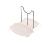 JINGYAN Dish Drainers Kitchen Organizer Spatula Pot Lid Rack Shelf Plastic Spoon Rest Utensil Multi-function Dish Cooking Tools(White)