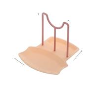 JINGYAN Dish Drainers Kitchen Organizer Spatula Pot Lid Rack Shelf Plastic Spoon Rest Utensil Multi-function Dish Cooking Tools(Pink)