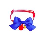 JINGYAN Dog Basic Collars Cute Bow Tie Candy Bell Cat Collar Double Fabric Safety Buckle Color Polka Dot Pet Necklace For Small Kitten Puppy Collars(5)