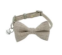 JINGYAN Dog Basic Collars Dog Cat Collar With Bell Adjustable Soft Cute Cotton Bow Tie Bowknot For Puppy Kitten Pet Outdoor(5,M 1.5mm Width)