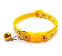 JINGYAN Dog Basic Collars Pet Collar Dog Leash Traction Colorful Square Buckle Love Print Cartoon Style With Bell dog collar personalized
