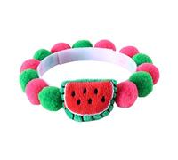 JINGYAN Dog Basic Collars Pretty Pet Necklace Fruit Series Comfortable Universal Colorful Kitten Dogs Collar(Green,S)