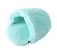 JINGYAN Dog Beds Cave Non Slip Cushion Bed Hamster Nest Hedgehog Hideout Small Animals Cage Supplies Warm House 4 Colors(Mint Green,S)
