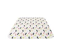 JINGYAN Dog Beds Waterproof Reusable Dog Bed Mats Dog Urine Pad Puppy Pee Fast Absorbing Pad Rug For Pet Sleep Soft Carpet Blanket(B,80x90CM)