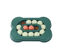 JINGYAN Dog Bowls Dog Puzzle Increase IQ Interactive Slow Dispensing Feeder Pet Cat Puppy Training Games FeedingFeeding Food Intelligence(Green)