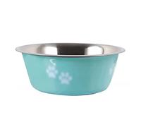 JINGYAN Dog Bowls Non-slip Dog Bowls For Small Medium Large Dog Feeder Bowls Drinkers Stainless Steel High Capacity Pet Feeders Dogs Accessories(Green)