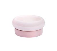 JINGYAN Dog Bowls Pet Bowl/Pet Universal/Ceramic/Stable Anti-Turnover/Protect the Cervical Spine/Practical and Beautiful/Nordic Style Cat Bowl(B)