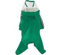 JINGYAN Dog Raincoats Dog Raincoat Waterproof Suits Dot Rain Cape For Medium Big Dogs Hooded Jacket Poncho Pet(Green,3XL)