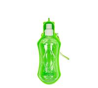 JINGYAN Dog Water Bottle Portable Dogs Travel Water Bottle Foldable Plastic Water Feeding Bowl Outdoor Environmental Cat Drinking Feeder Pet Accessories(Green,280ML)