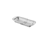 JINGYAN Drain Basket Extendable Colander Strainer Basket Kitchen Sink Drain Basket Extendable Dish Drainer Wash Vegetables and Fruits Drain Cooked