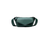 JINGYAN Fashion Waist Packs PU Leather Women Chest Bag Casual Fashion Waist Travel Small Shoulder Wild Pure Color Ladies Belt Messenger(Green)