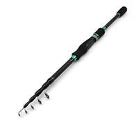 JINGYAN Fishing Rods Lowest price1.8m 2.1m .4m .7m Portable Telescopic Fishing Rod carbon rod power Spinning Casting Pole Tackle(Spinning,2.1 m)