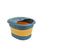 JINGYAN Foot Soaks Foldable Foot Massage Bath Bucket Portable Bathroom Wash Basin Baby Bathtub Household Folding Soak Tub Accessories(Blue)