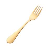 JINGYAN Forks 2Pc Fork Food Grade Stainless Steel Forks Gold for Fruit Salad Small Round Handle Dinnerware Useful Eating Tools