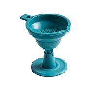 JINGYAN Funnels Kitchen Tool Food Grade Cooking With Removable Filter Portable Collapsible Funnel For Oil Coffee Foldable Home Soft Silicone