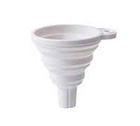 JINGYAN Funnels Mini Foldable Silicone Funnel Portable Silicone Funnel Liquid Dispenser Kitchen Cooking Tool(White)