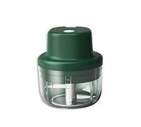 JINGYAN Garlic Presses Kitchen Gadget Mini Food Chopper Electric Garlic Mincer Ginger Vegetables Shredder Dicer for Kitchen Portable for Camping(Green 150ml)