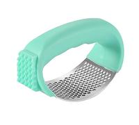 JINGYAN Garlic Presses Manual Garlic Press Rocker Stainless Steel Anti-Slip Anti-Rust Kitchen Garlic Crusher Mincer Practical Kitchen Tools(Green)