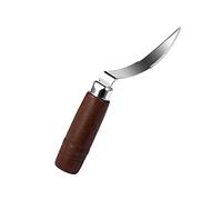 JINGYAN Graters Stainless Steel Coconuts Meat Removal Cutter Scraper with Wooden Handle Coconut Opener Tool for Kitchen Gadgets